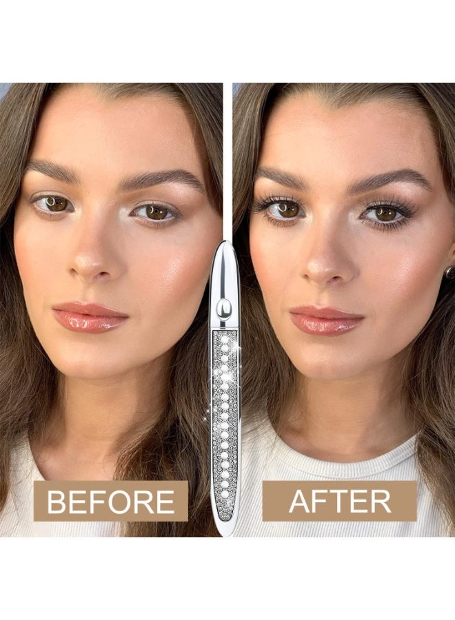 قلم تحديد رموش ذاتي اللصق بتصميم نجمة ماسية، سهل الاستخدام، يدوم طويلاً، طبيعي، سريع، لتحديد الجفون والرموش  (أسود، قطعة واحدة) - Image 3